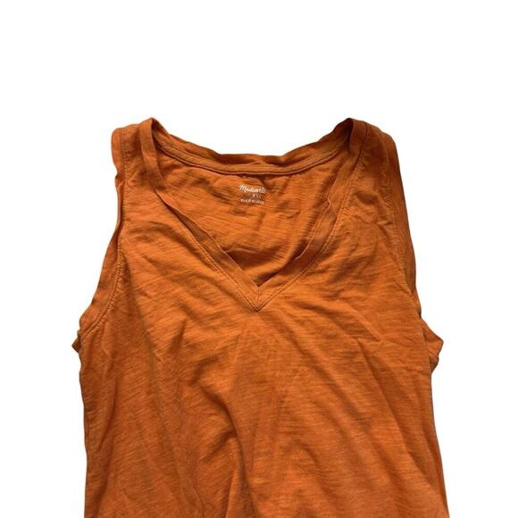 Madewell 100% Cotton Rust Color Cotton Tank‎ XXS - Picture 2 of 15